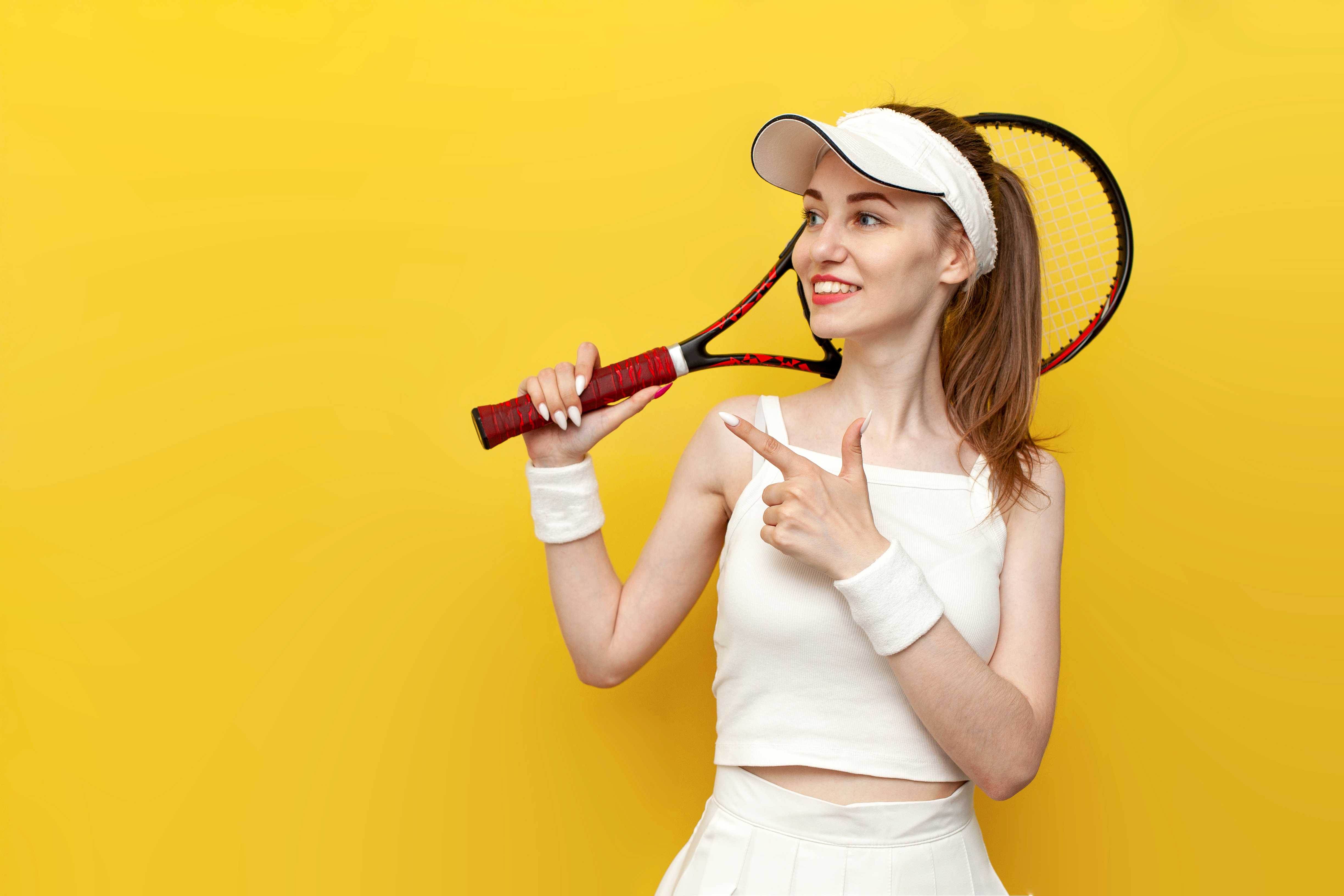 plays tennis